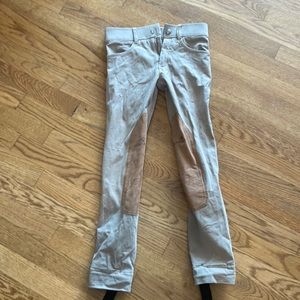 Girls size 10 tan Romph equestrian riding pants/ trousers